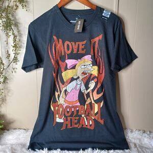Hey Arnold Move It Football Head Graphic Shirt Size M